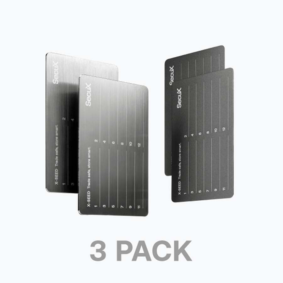 X-SEED Crypto Backup | Value-pack of 3 Bundle